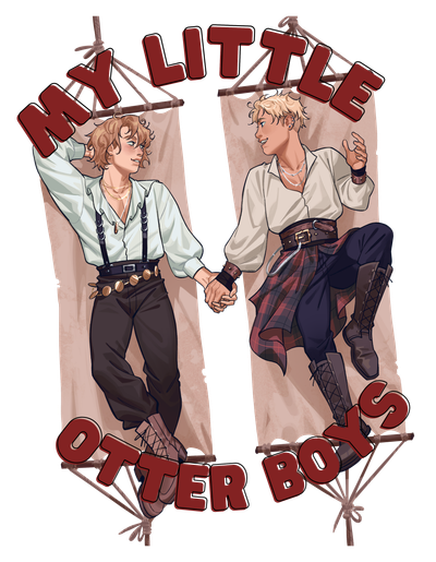 Otter Boys Sticker
